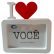 Porta Retrato I Love Você