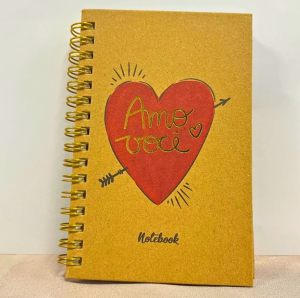 Bloco para Anotação Amo Você  80 Folhas - 9,5x14,5cm  9,5x14,5cm    