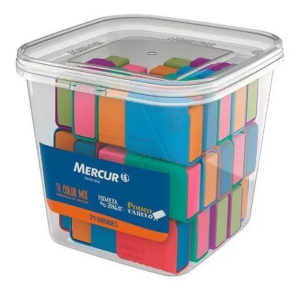 Borracha Escolar com Capa Colorida      