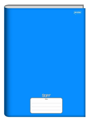 Caderno Capa Dura Brochura Jandaia 80 Folhas Azul Papel Offset 56 g/m 200x275mm    