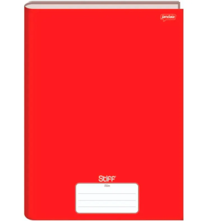 Caderno Capa Dura Brochura Jandaia 80 Folhas Vermelho Papel Offset 56 g/m 200x275mm    