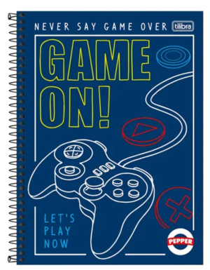 Caderno Espiral Capa Dura Uni 01mat/80fls Peppers Tilibra Papel Offset 56 g/m 200x275mm    