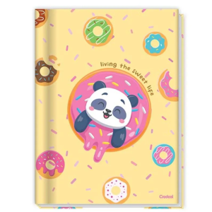 Caderno Universitário 80 Folhas Capa Dura Brochura Lala Pets Credeal  200x275mm    