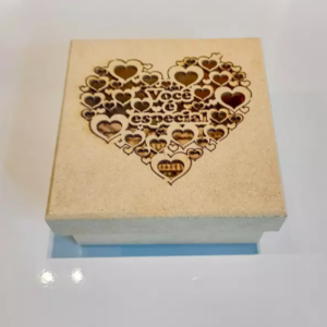 caixa mdf 12cmx12cm      