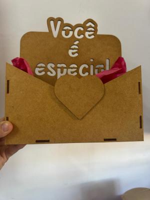 caixa mdf estilo envelope      