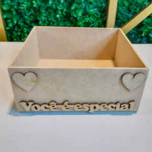 caixa mdf pequena 14cmx15cm      