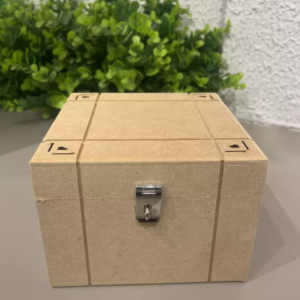 caixa mdf quadrada p      