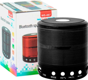 CAIXINHA DE SOM LEHMOX LES -887 COM BLUETOOTH  887  CCaixa De Som Portátil Speaker Ws-887 PLASTICO PREMION