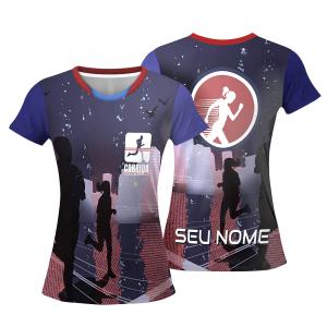 CAMISAS DRY FIT BABYLOOK MANGA CURTA O Dry Fit é um tecido esportivo, sua malha é tecida com 100% dos fios de poliamida. É indicado principalmente para práticas esportivas e de desempenho. Estampa Colorida A3  Silk-Screen  