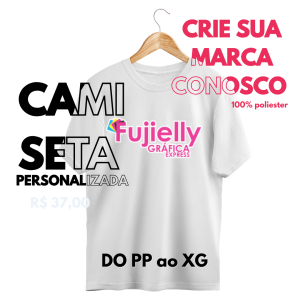 Camiseta Branca 100% poliéster Tecido Poliéster Estampa Colorida A4  Sublimação  