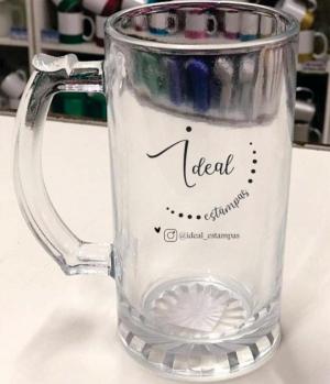 Caneca de chopp/vidro  475 ml vidro 96x150mm vidro Sublimação  