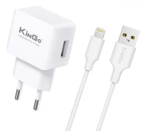 Carregador KinGo para Lightning Plastico     