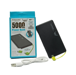 Carregador Portátil 5.000 Mah Pineng Power Bank Slim  887  5.000 Mah PLASTICO PREMION