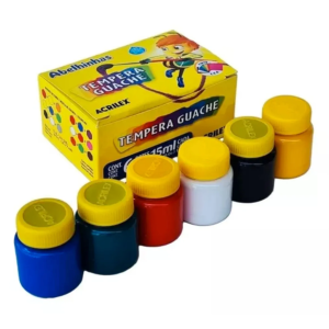 Tempera Guaxe 6 Unidades 15ml E.V.A.     