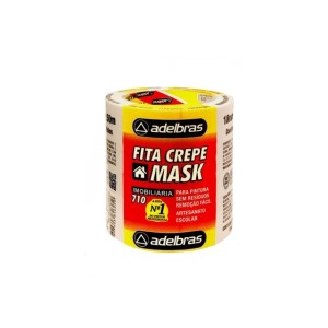 Fita Adesiva Crepe 18mm x 50m Adelbras      