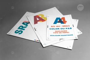 folhas A4 PAPEL A4 4x0 Fosco corte reto so frente ou frente e verso. 