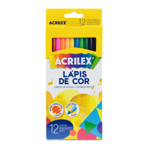 Lápis de Cor - Acrilex 12 Unidades      