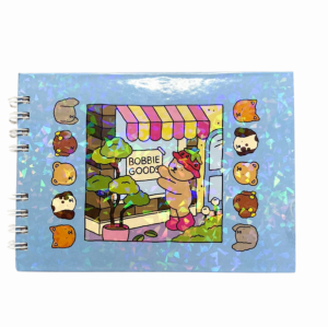 Livro De Colorir Bobbie Goods AZUL 50 Folhas Caderno Desenho Pintura Capa Dura   Azul   