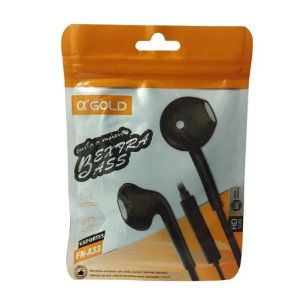 OK GOLDE COM FIO  LE 0242  FONE DE OUVIDO COM FIOS ESTERIO DE ALTA QUALIDADE PLASTICO PREMION