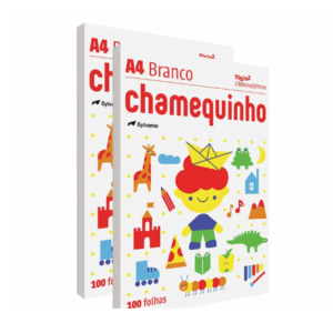 Papel Sulfite A4 Pct 100 fls Branco Chamequinho  A4    