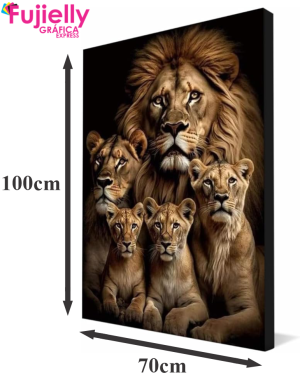 Quadro na Lona Impressão Personalizado Base de Metal, Lona 280g 70x100cm 4x0 Película de Proteção  