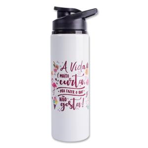 Squeeze de aluminio 750 ml alumínio 96x150mm 4x4 Sublimação  