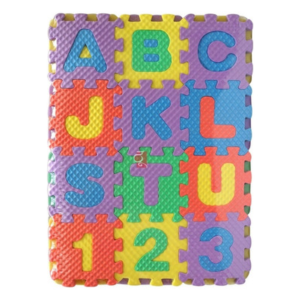 Tapete de Encaixar com Letras e Numeros E.V.A.     